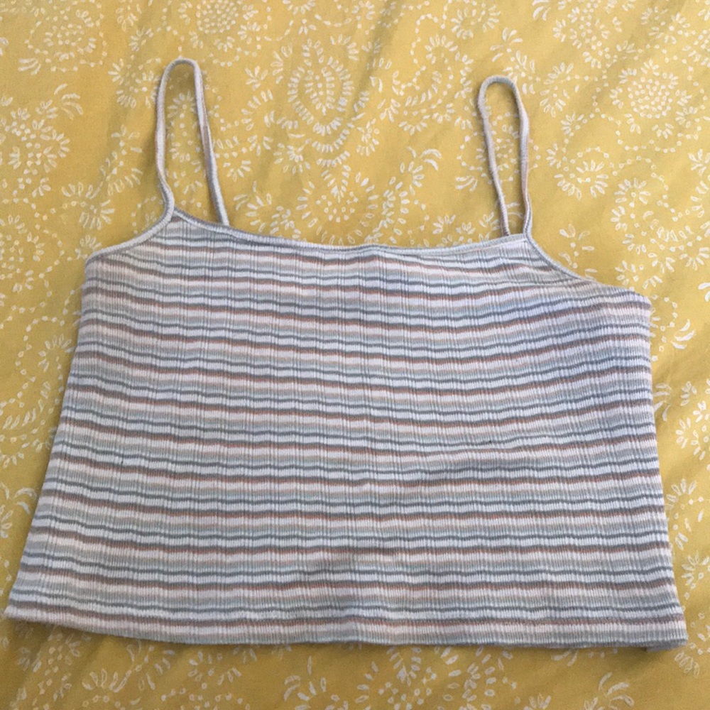 F21  |  Striped Crop Top Tank
